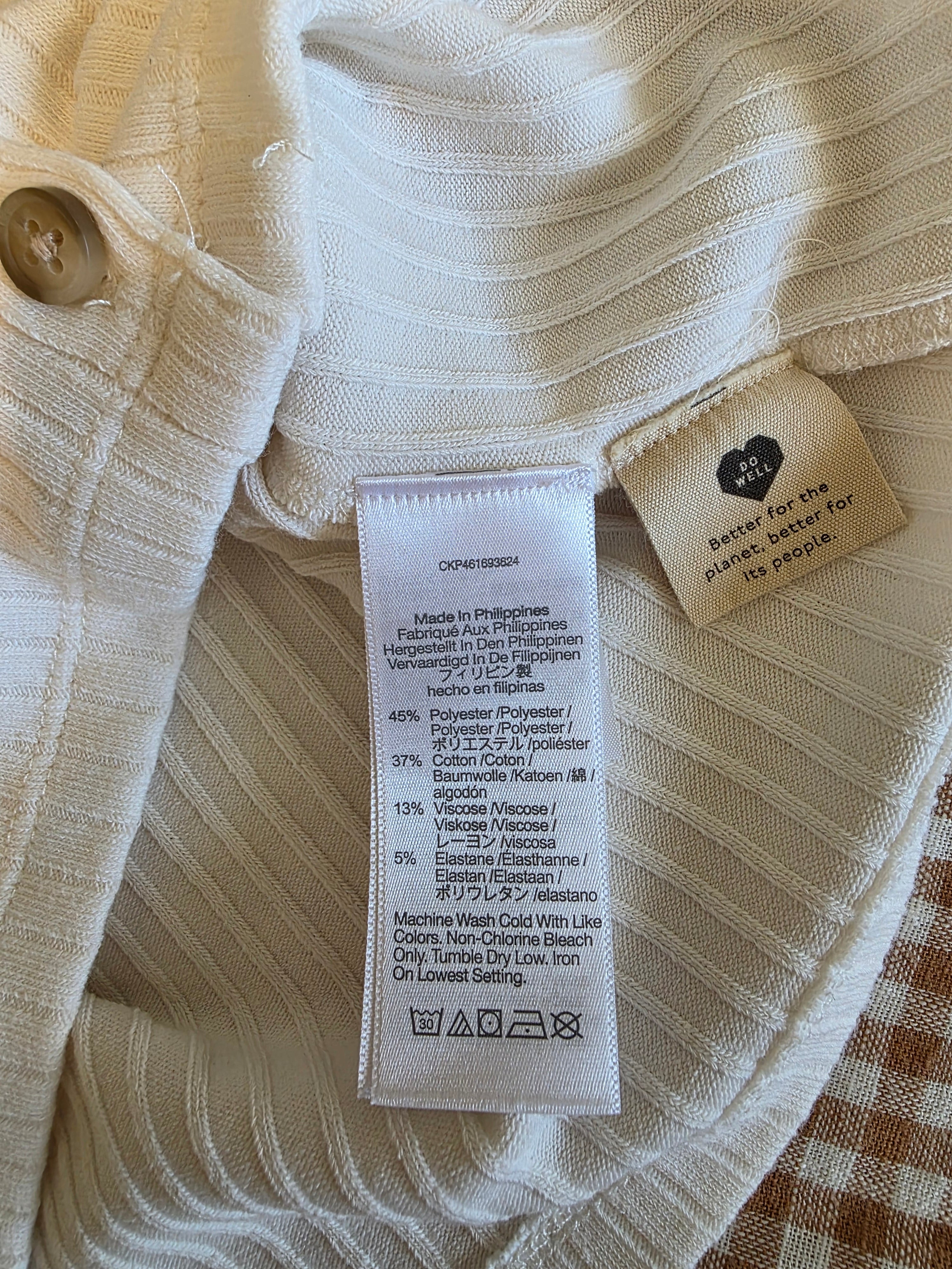 Madewell Ribbed Squareneck Tank (S)
