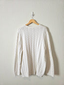 Vintage Cable Knit Cotton Cardigan (3X)