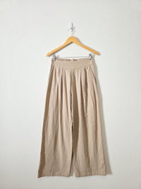 NEW Abercrombie Linen Blend Wide Leg Pants (S)