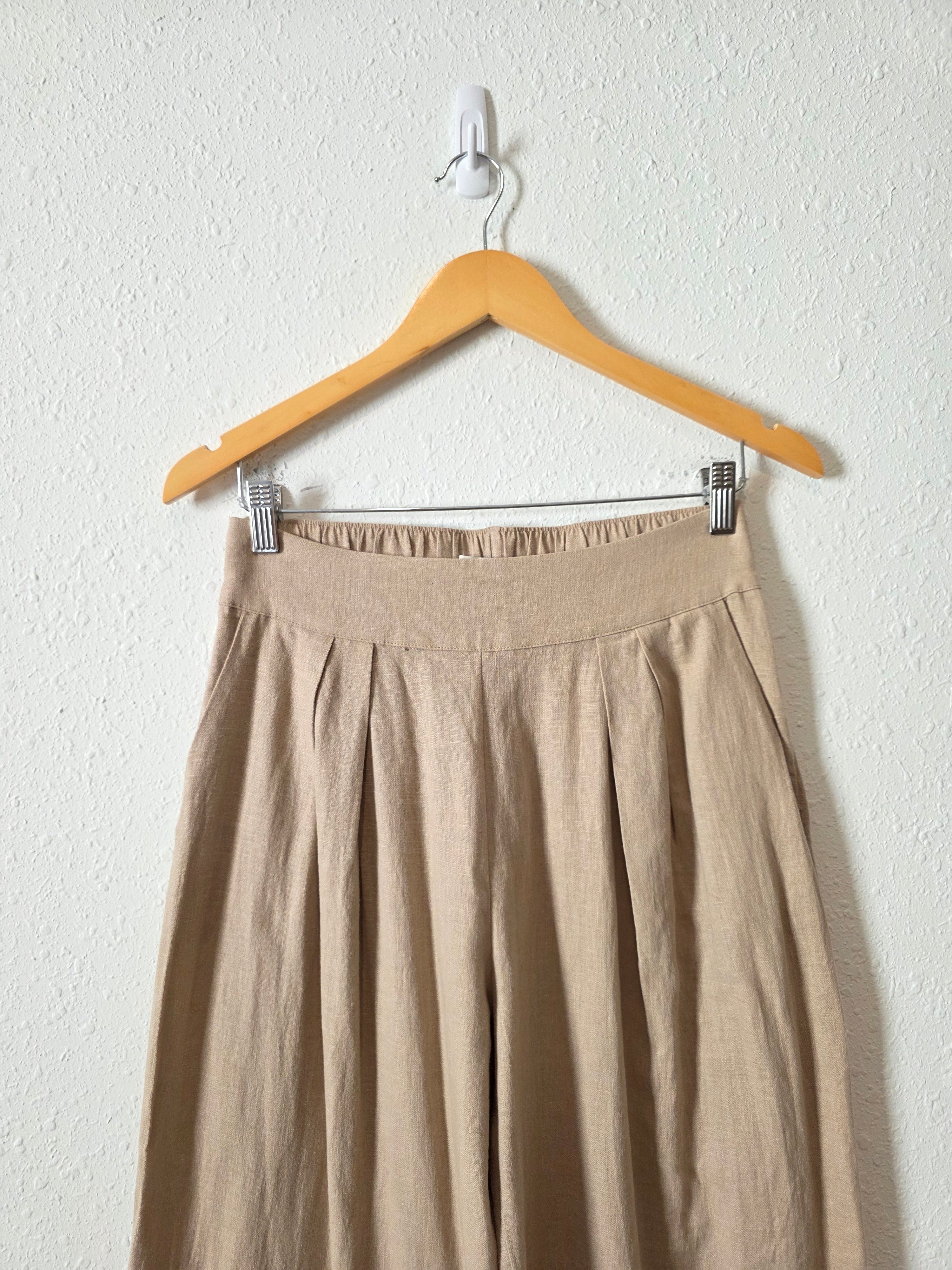 NEW Abercrombie Linen Blend Wide Leg Pants (S)