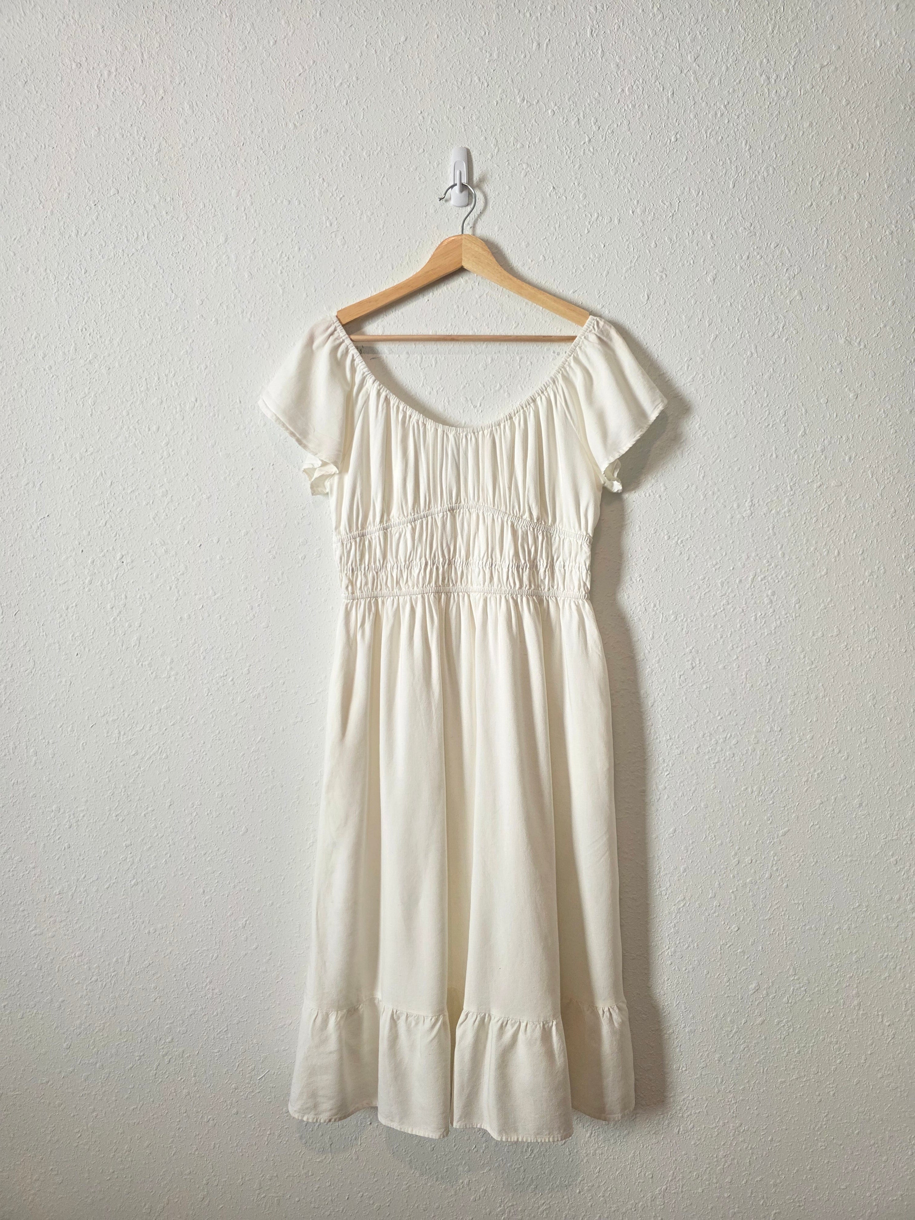 Shiny By Nature Linen Midi Dress (S)