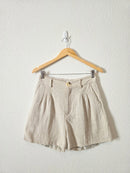 Crescent Linen Relaxed Shorts (M)