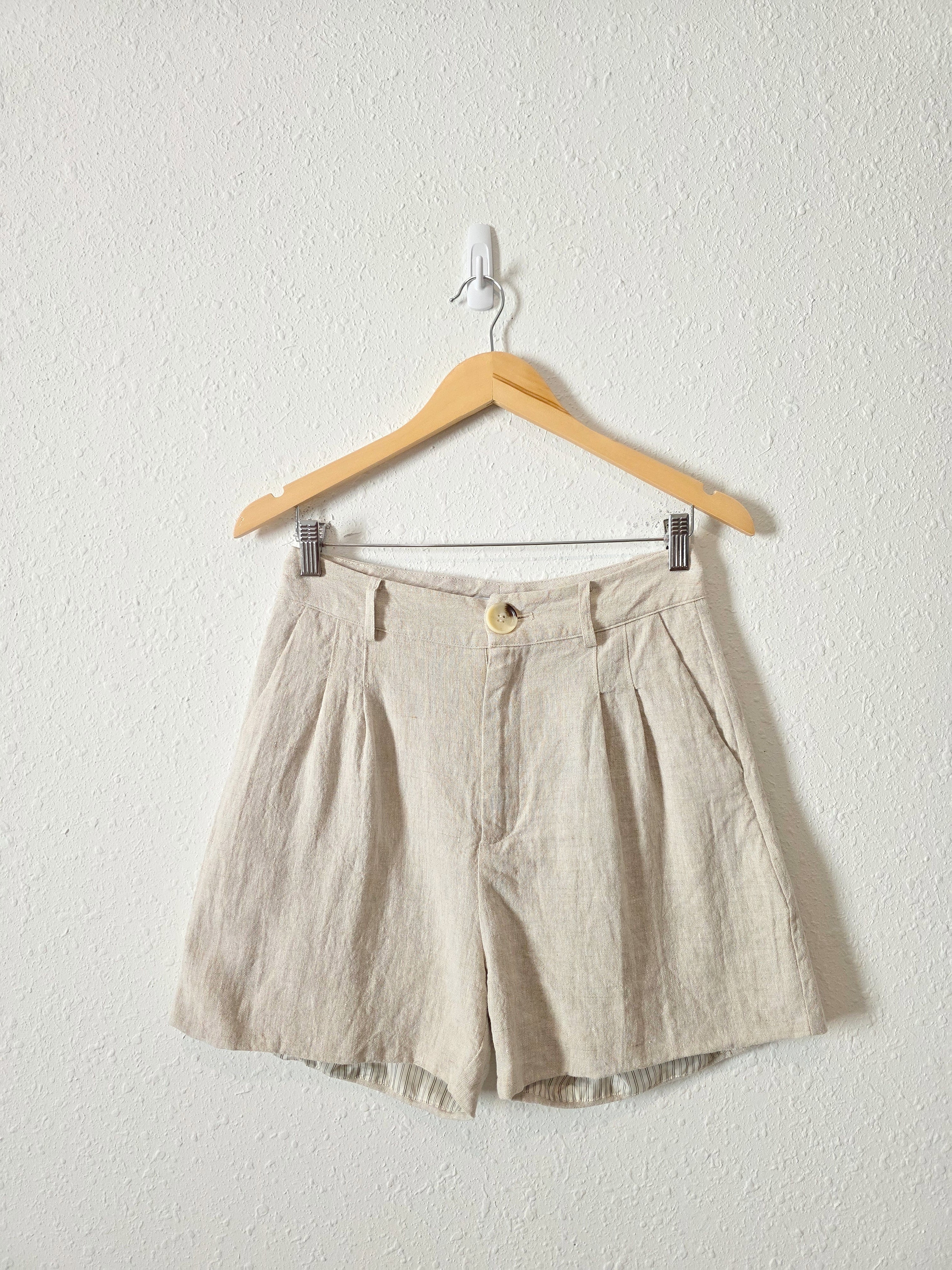 Crescent Linen Relaxed Shorts (M)