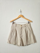 Crescent Linen Relaxed Shorts (M)