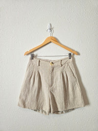 Crescent Linen Relaxed Shorts (M)