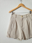 Crescent Linen Relaxed Shorts (M)