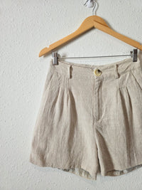Crescent Linen Relaxed Shorts (M)