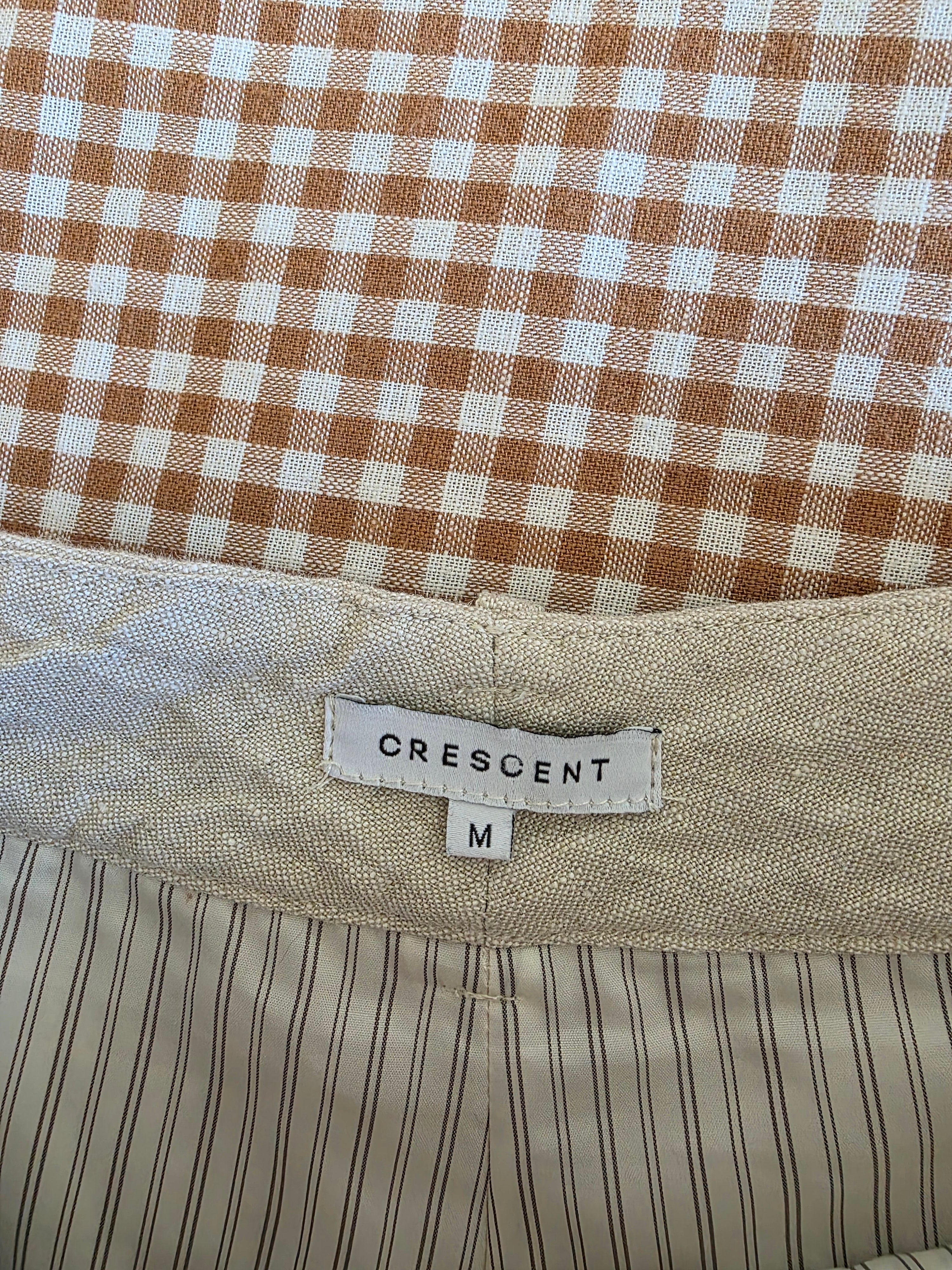 Crescent Linen Relaxed Shorts (M)