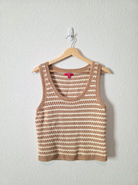 Neutral Crochet Cotton Tank (L)