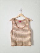 Neutral Crochet Cotton Tank (L)