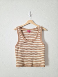 Neutral Crochet Cotton Tank (L)