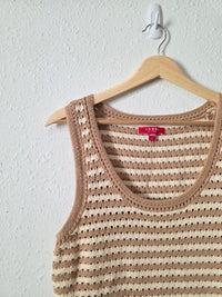 Neutral Crochet Cotton Tank (L)