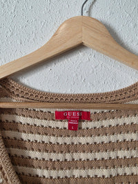 Neutral Crochet Cotton Tank (L)