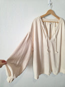 Aerie Oversized V Neck Sweatshirt (L)