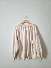 Aerie Oversized V Neck Sweatshirt (L)