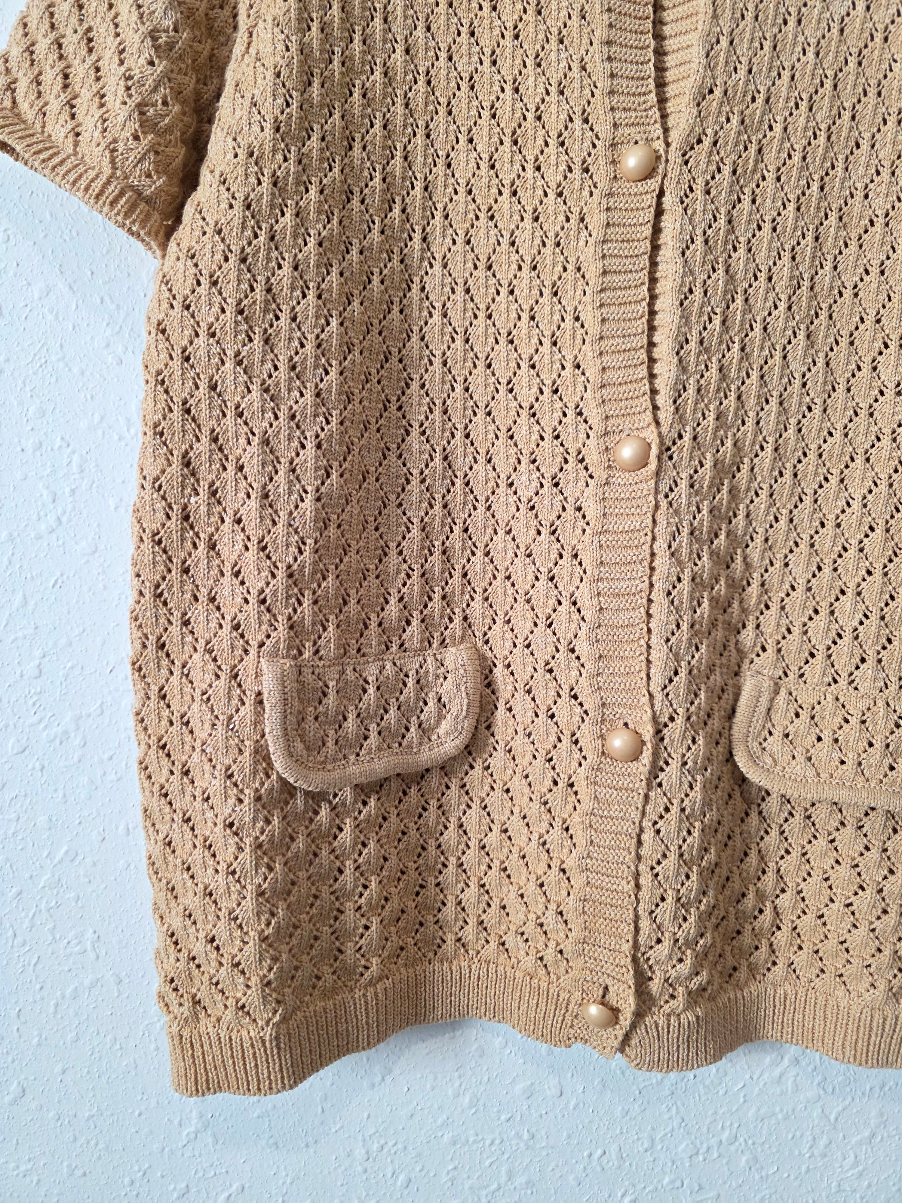 Vici Crochet Sweater Top (L)