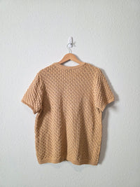 Vici Crochet Sweater Top (L)