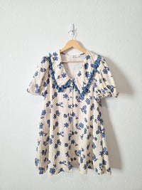 Zoco Floral Puff Sleeve Dress (M)