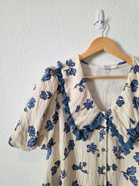 Zoco Floral Puff Sleeve Dress (M)