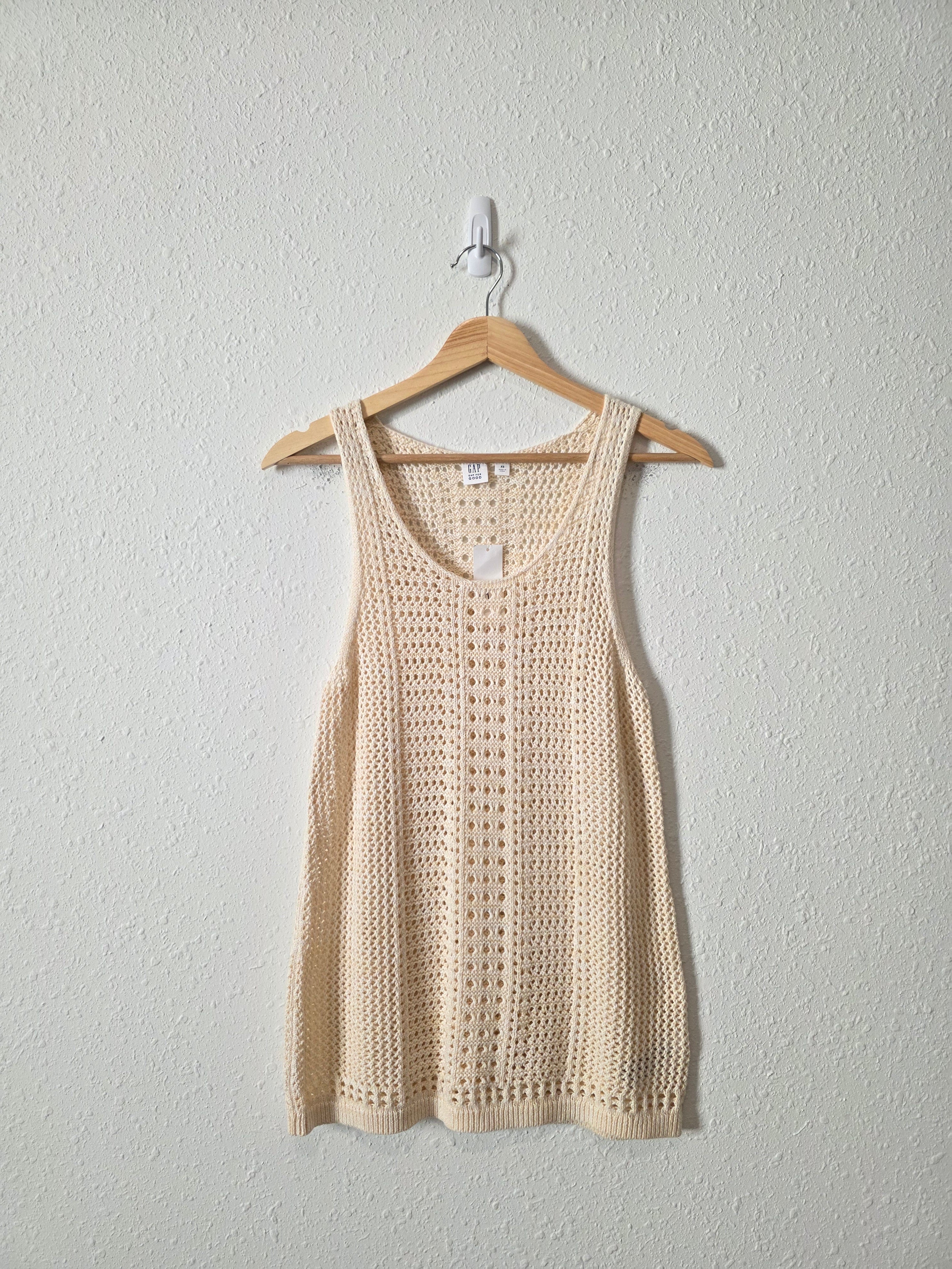 NEW Gap Crochet Cotton Tank (XS)