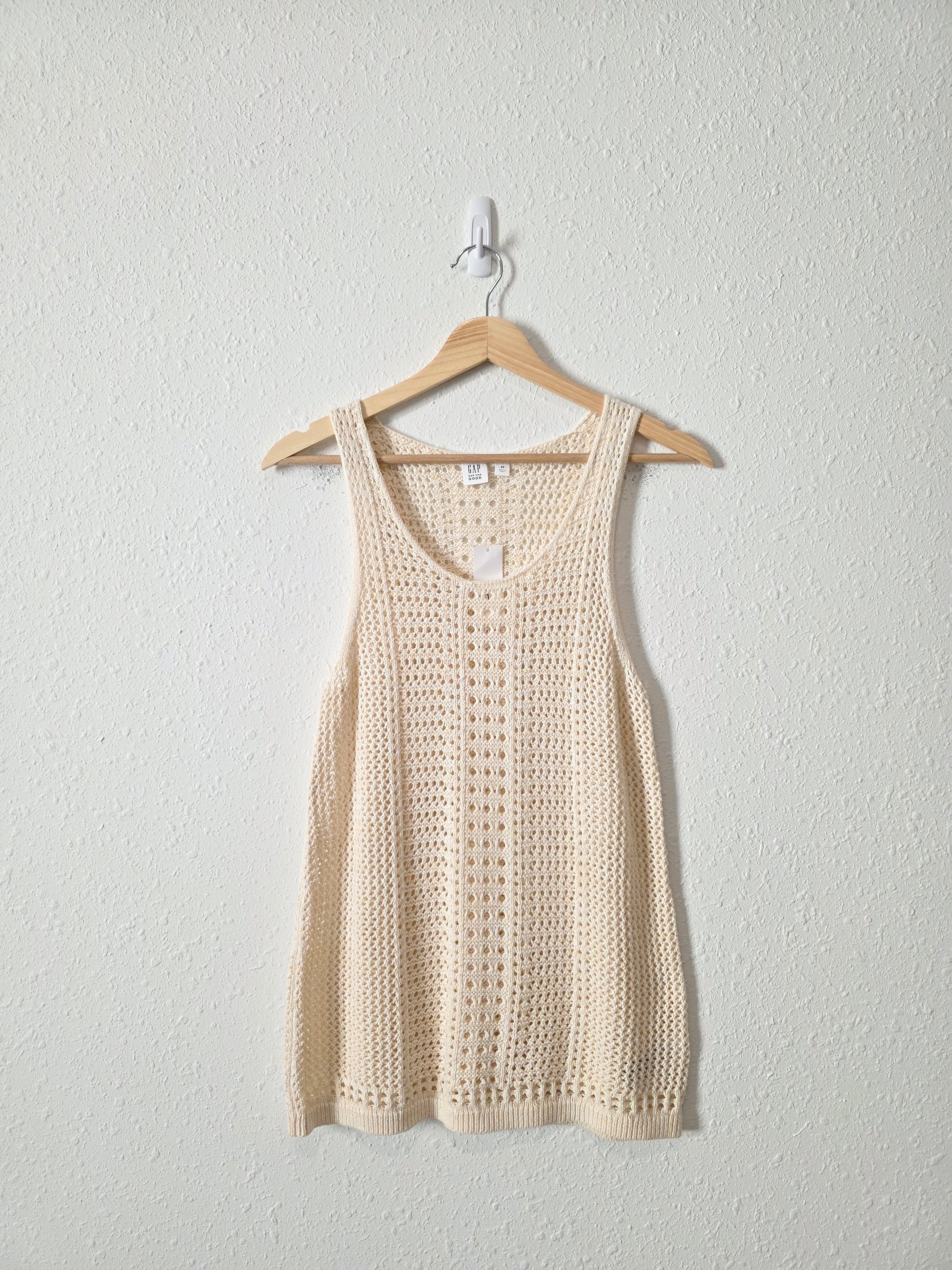 NEW Gap Crochet Cotton Tank (XS)