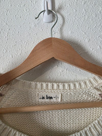 In Loom Striped Henley Sweater (L)