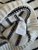 In Loom Striped Henley Sweater (L)