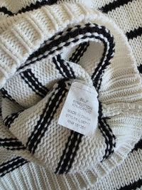 In Loom Striped Henley Sweater (L)