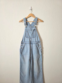 Baggy Wide Leg Denim Overalls (2)