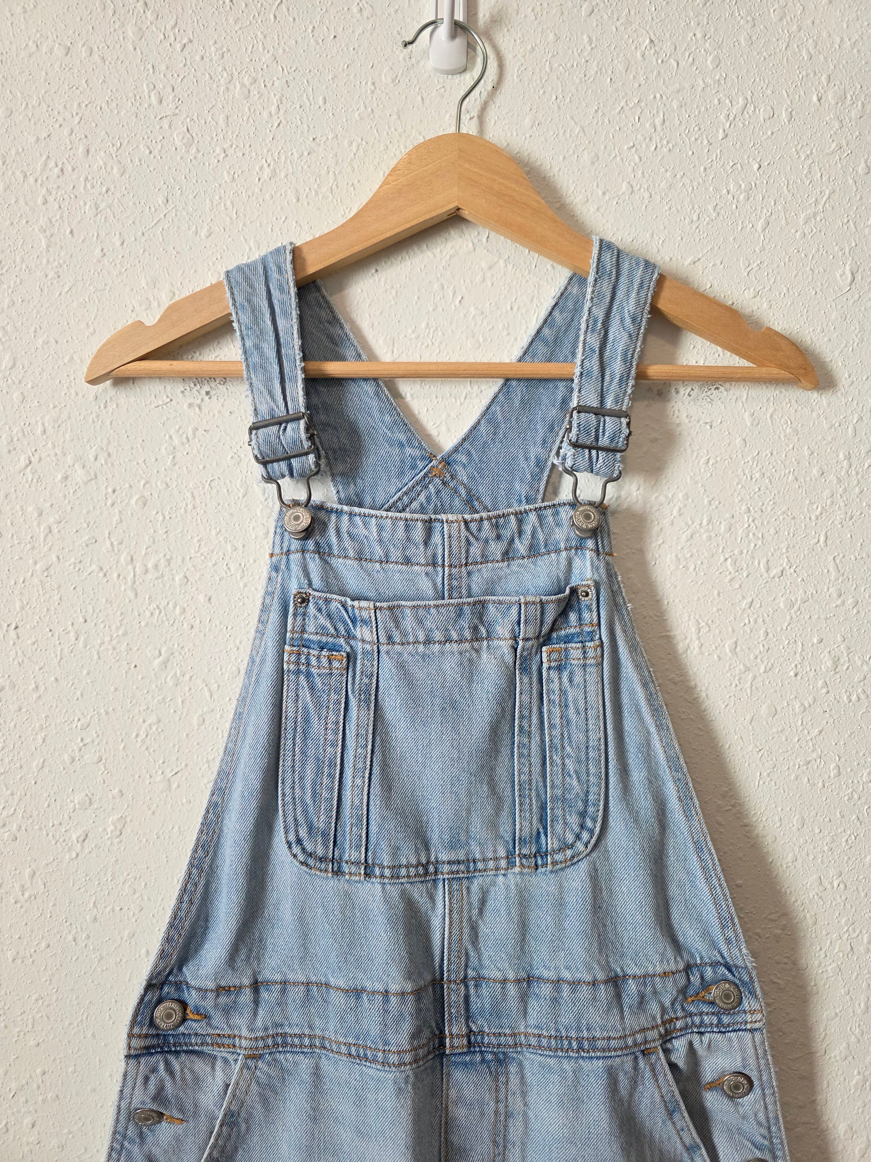 Baggy Wide Leg Denim Overalls (2)