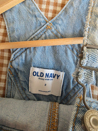 Baggy Wide Leg Denim Overalls (2)