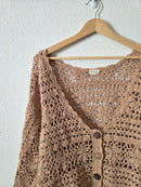POL Floral Crochet Cardigan (M)