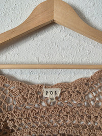 POL Floral Crochet Cardigan (M)