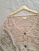 POL Floral Crochet Cardigan (M)