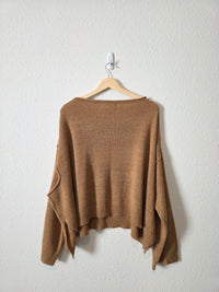 Listicle Brown Oversized Sweater (M)