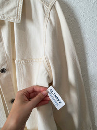 NEW Ecru Button Up Chore Jacket (M)
