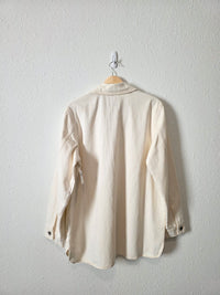 NEW Ecru Button Up Chore Jacket (M)