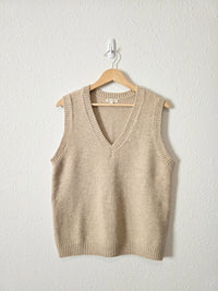 Neutral V Neck Sweater Vest (S)