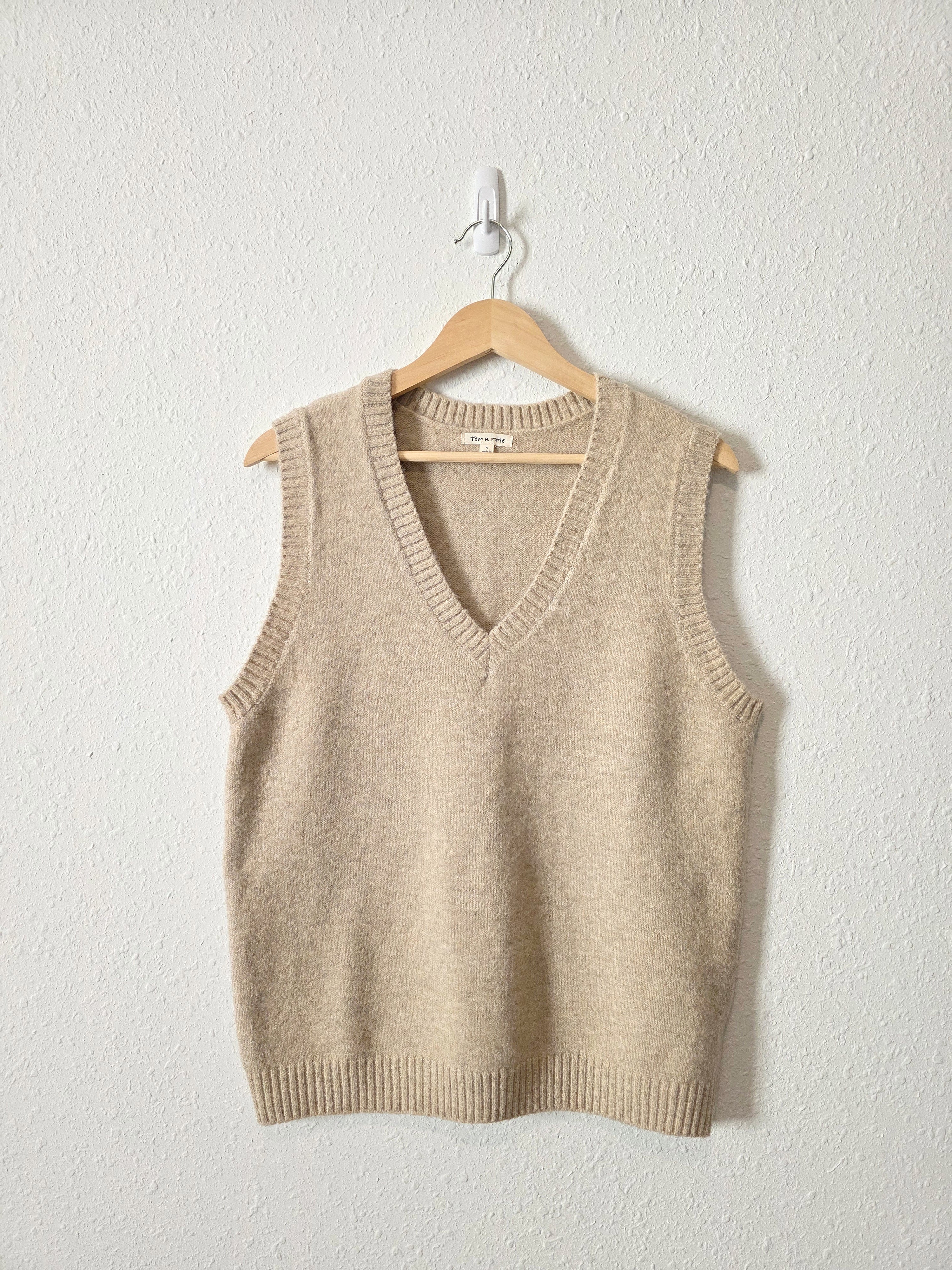 Neutral V Neck Sweater Vest (S)