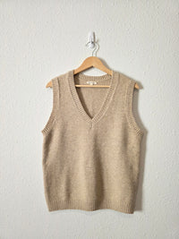 Neutral V Neck Sweater Vest (S)