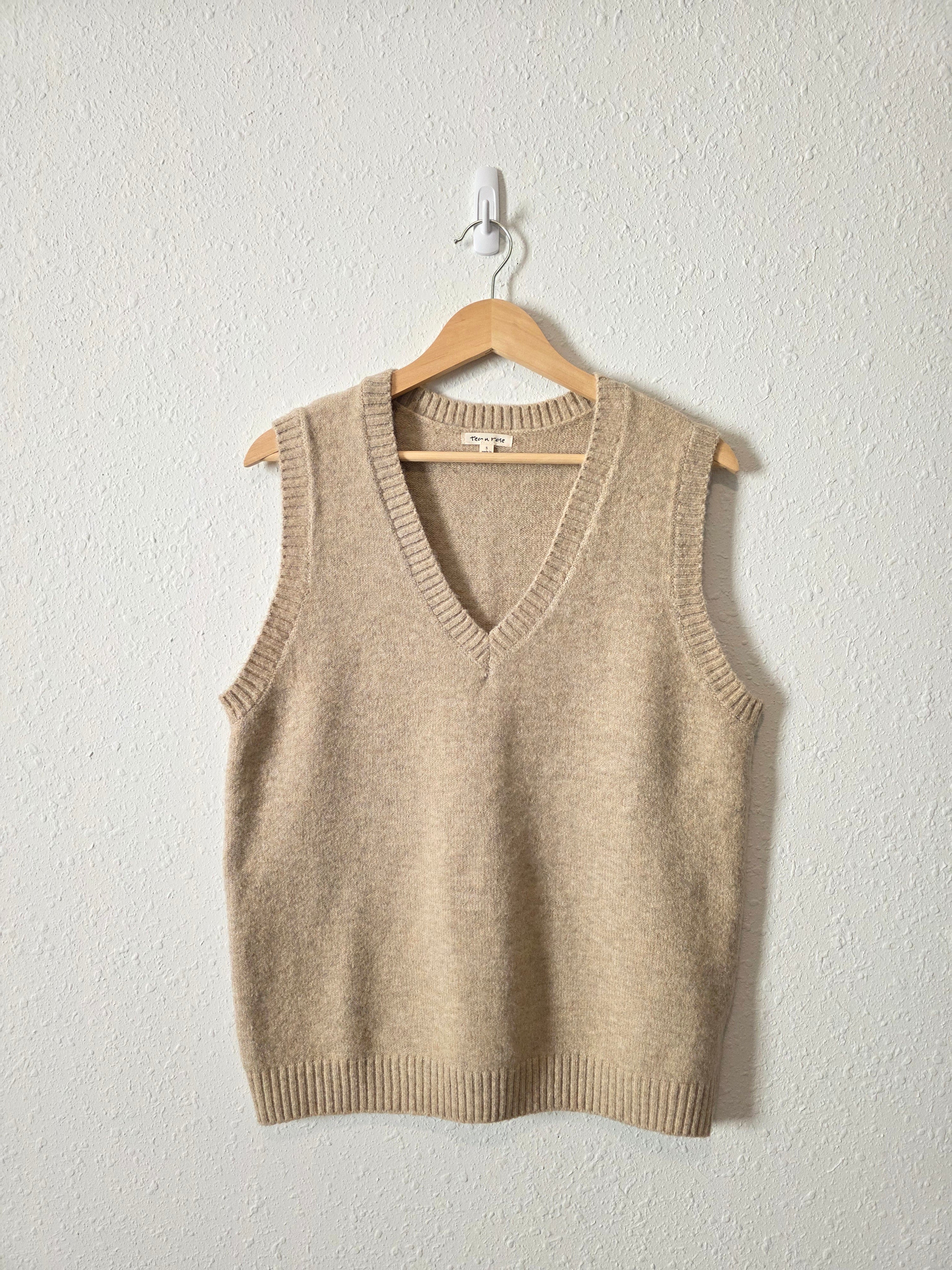 Neutral V Neck Sweater Vest (S)