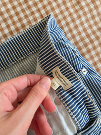 Madewell Pinstripe Wide Leg Jeans (31)
