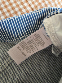 Madewell Pinstripe Wide Leg Jeans (31)