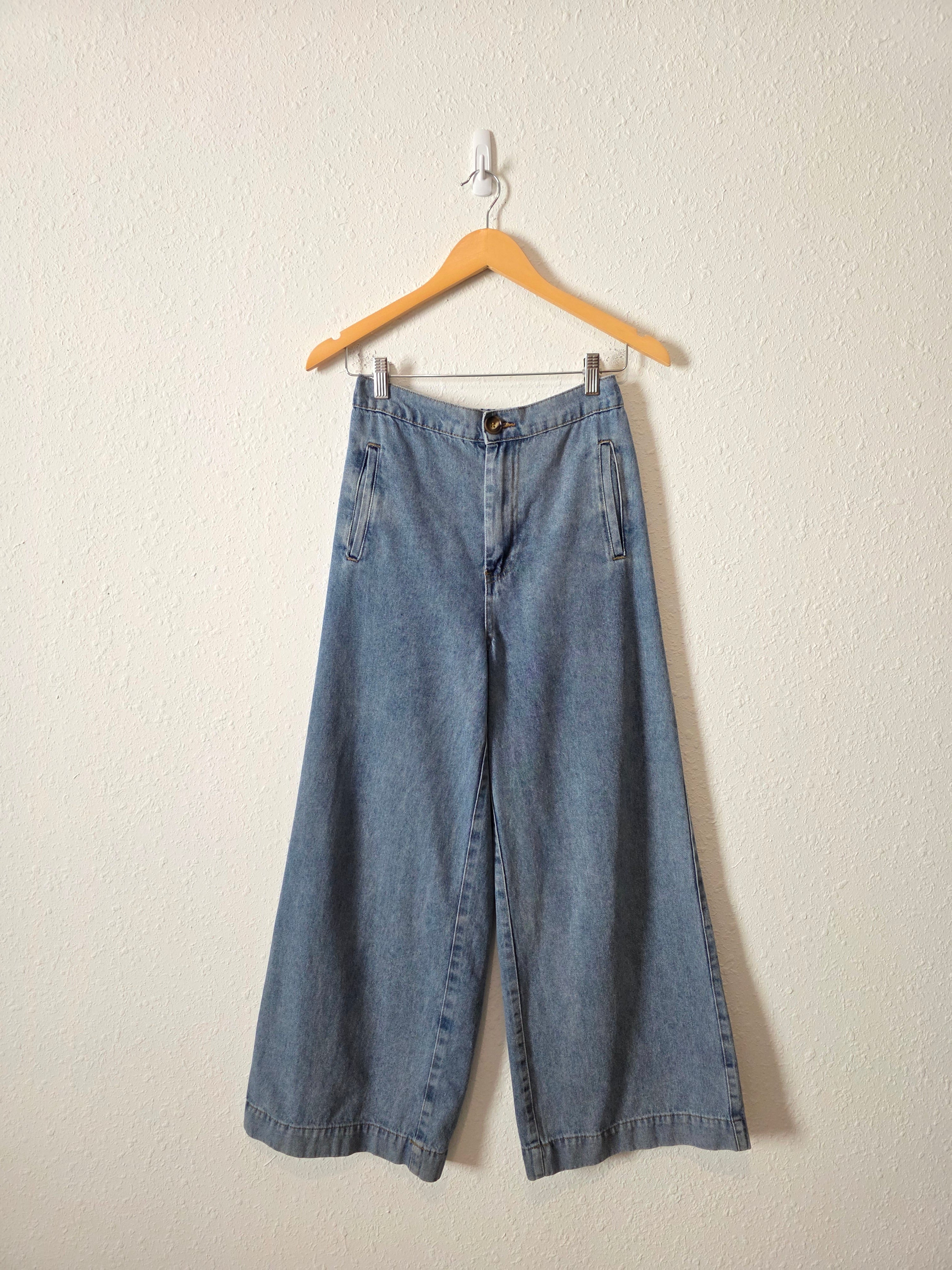 Grade & Gather Wide Leg Jeans (S)
