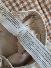 Linen Blend Wide Leg Easy Pants (XS)