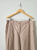 Neutral Wide Leg Linen Pants (L)