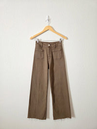 Miou Muse Brown Wide Leg Jeans (S)