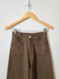 Miou Muse Brown Wide Leg Jeans (S)