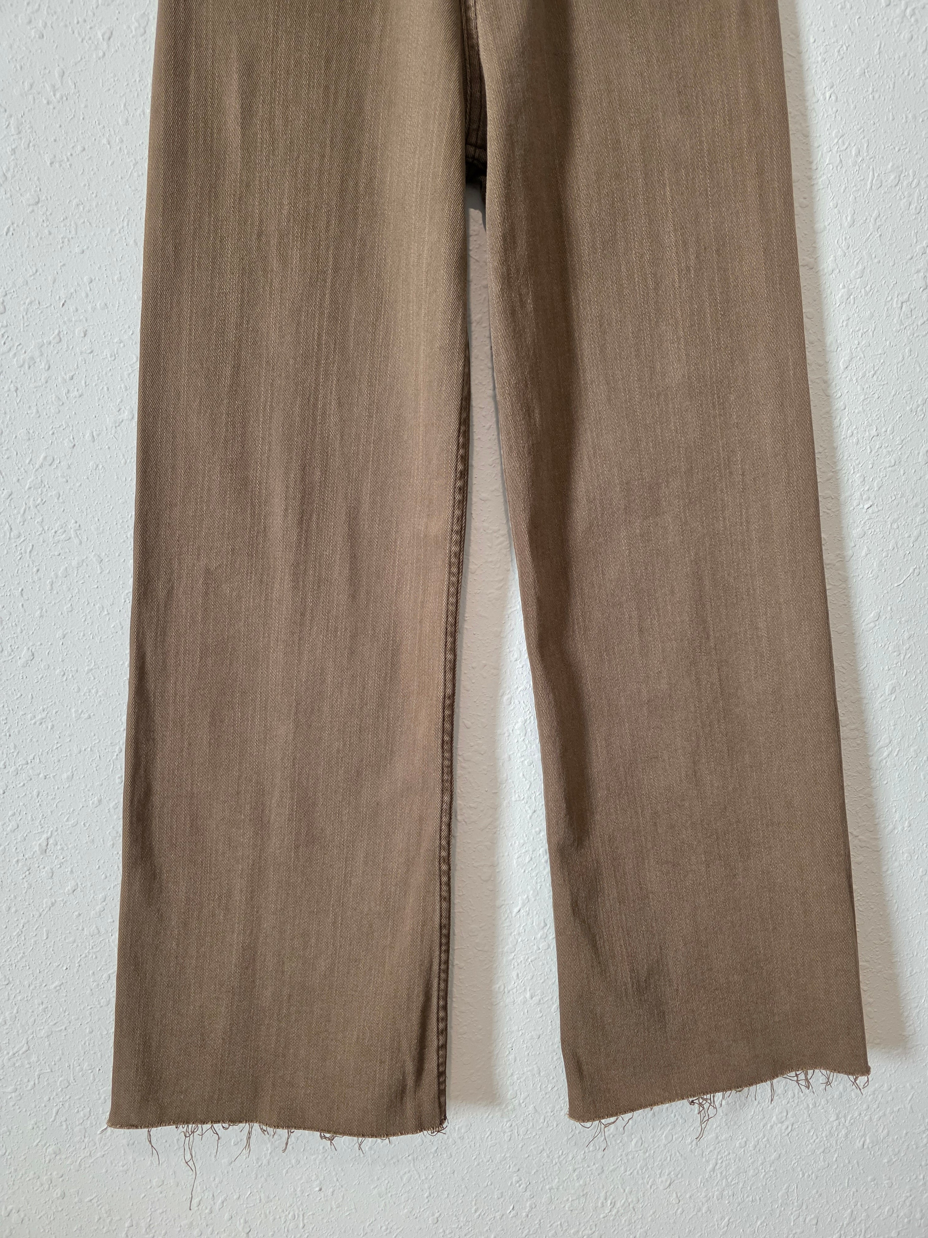 Miou Muse Brown Wide Leg Jeans (S)