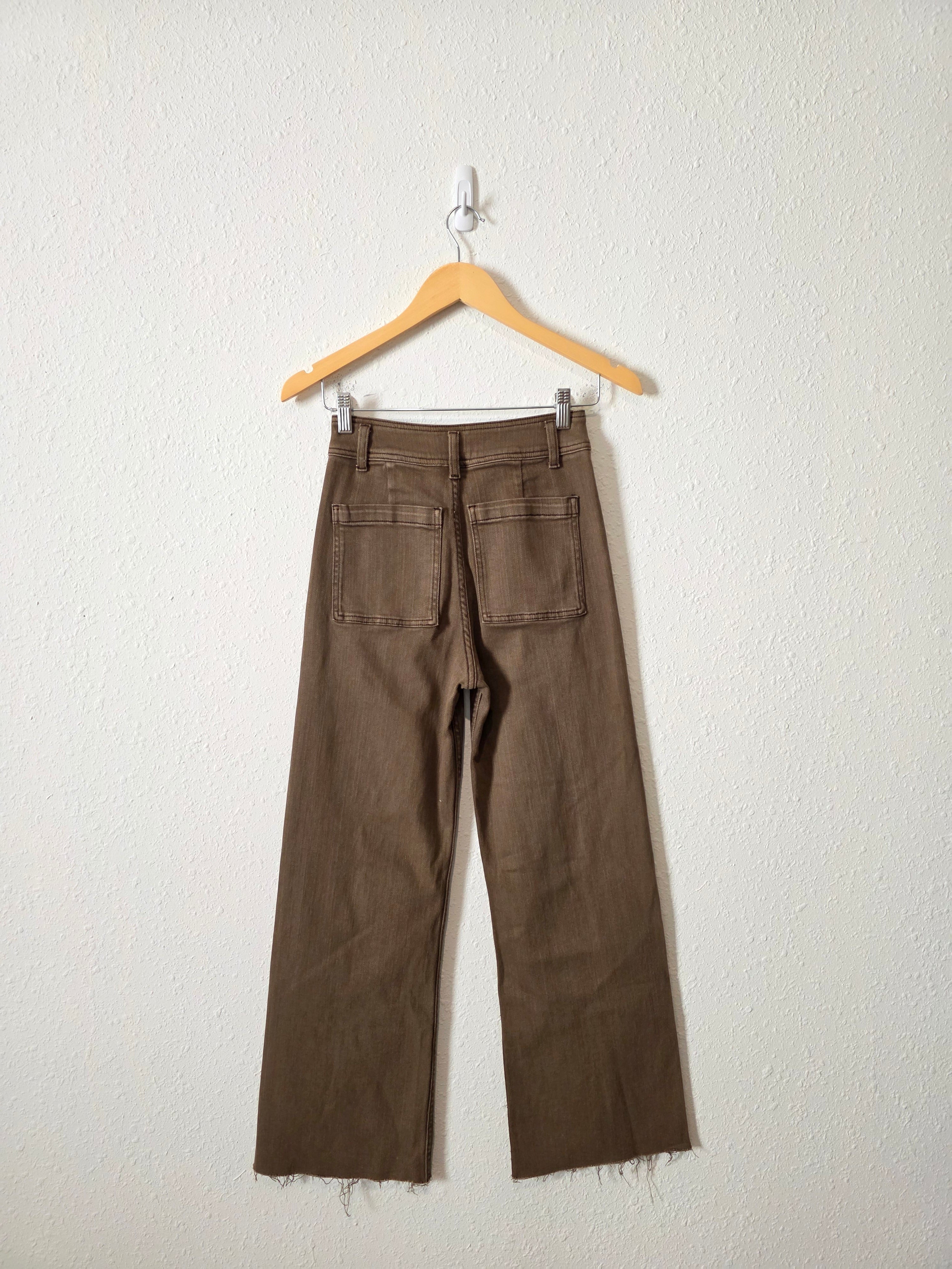 Miou Muse Brown Wide Leg Jeans (S)